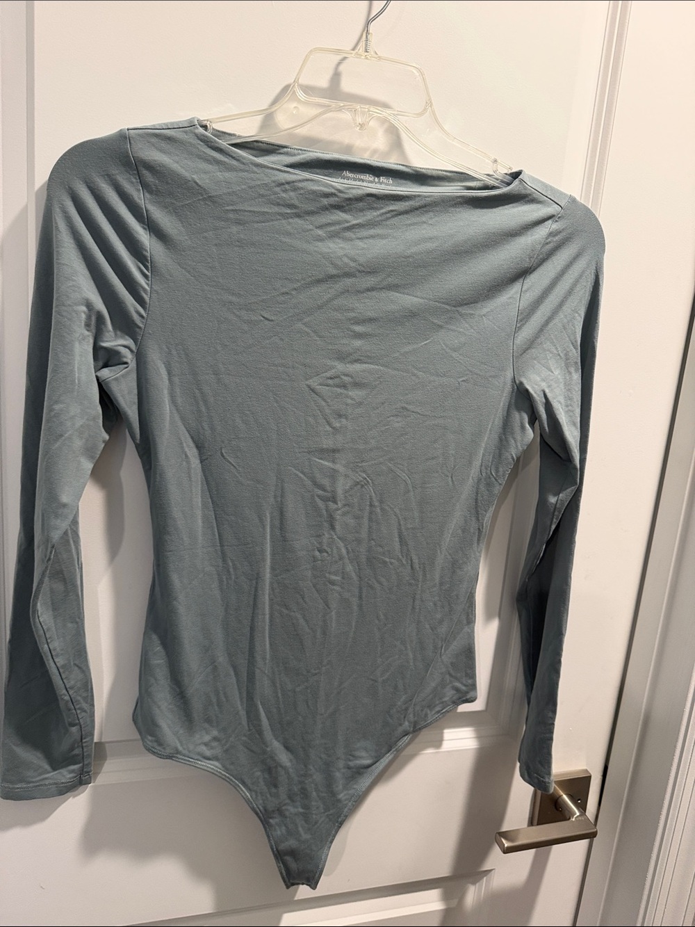 Abercrombie & Fitch Dusty Blue Long Sleeve Bodysuit